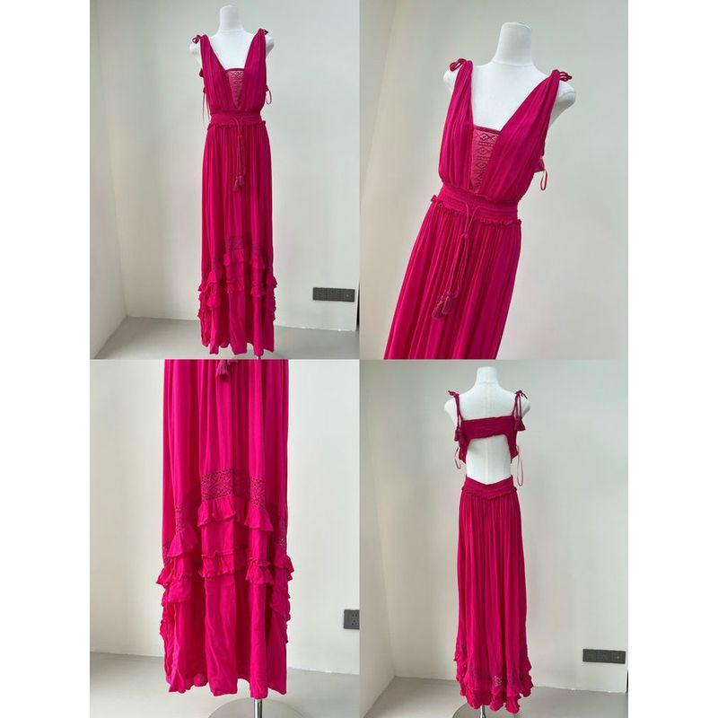 2025 Summer New Foreign Trade Original Garment Niche Design Floral Commuter Temperament Color Dress 9