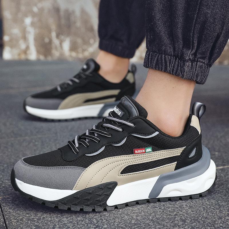 New men's shoes summer breathable mesh shoes new trend casual sports shoes men's outdoor running shoes dad shoes