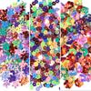 600-3000pcs/lot PVC Sequins Flower Shape Laser Glitter Loose Paillette For Wedding Dress Headwear Jewelry Decoration Sequins