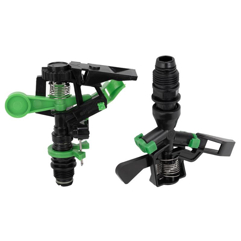 360° Automatic Rotating Oscillating Garden Sprinkler - DN15 Plastic Lawn Irrigation Sprinkler