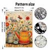 Beautiful Framed Pearl Painting Kit Garden House Flowers DIY 3D Bead Art Canvas Creative Wall Decor Gift for Adults