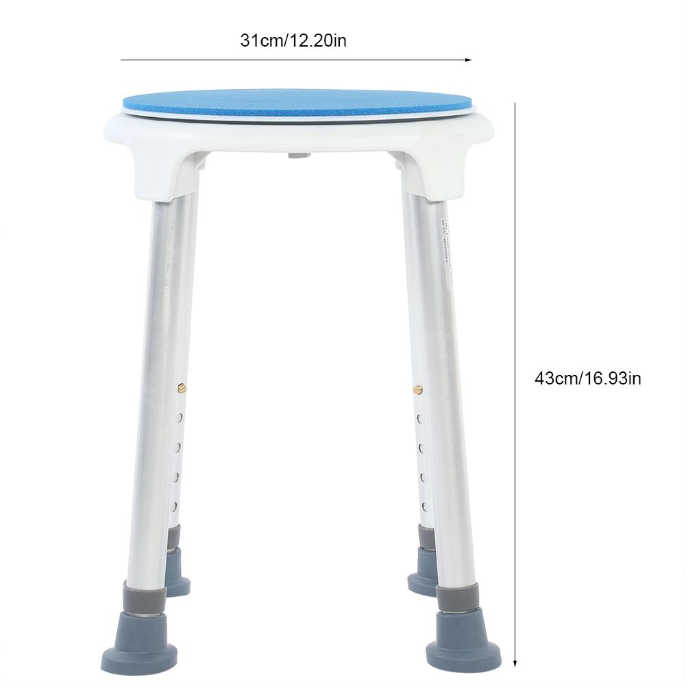 360 Degree Rotating Non slip Bath Stool Bath Shower Seat for Elderly Pregnant Woman