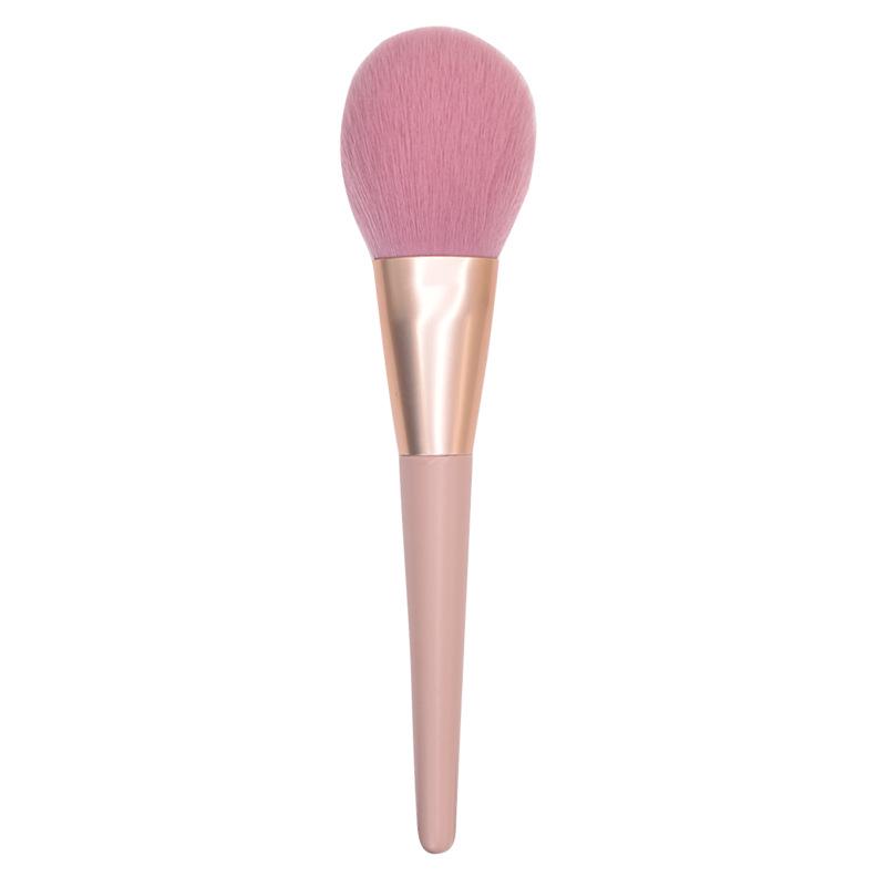 Single Large Makeup Brush: Soft Bristles for Powder, Blush, Foundation, Contour, and Angled Applications