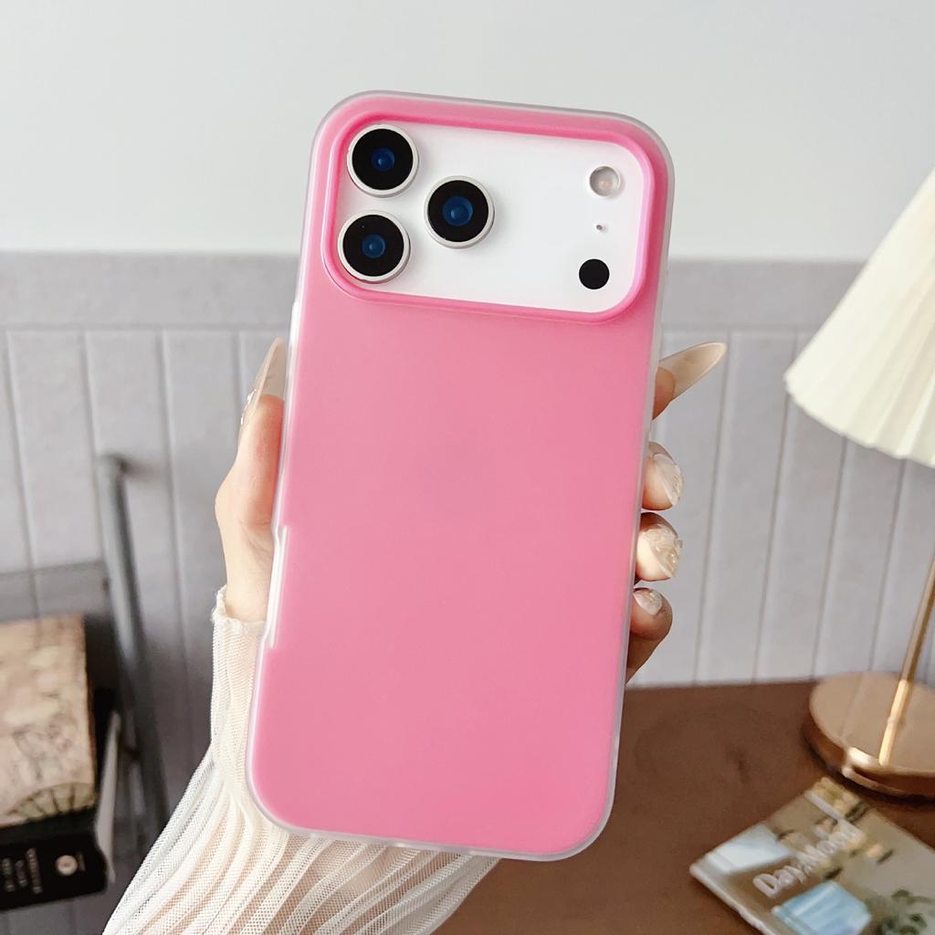 Applicable to Apple 17promax mobile phone case jelly two-in-one iPhone16Pro simple all-inclusive 15/14/13