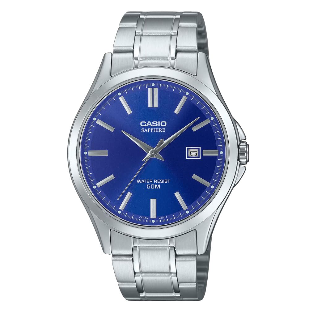 CASIO Analog Quartz Standard Silver blue MTS-115D-2A1