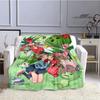 Coperta stampata cartone animato Digimon Coperta in flanella Coperta calda coperta da picnic Coperta da casa da viaggio fodere per letto Regalo di compleanno