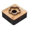 Leather Cutting Mold with Wood Base Flower Shape Punching Die for Making Pendants Crafting Projects