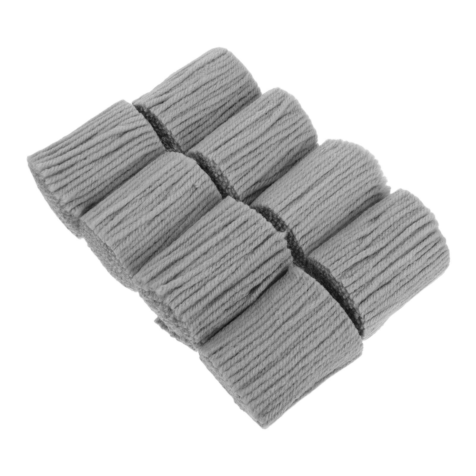 

8 Rolls Gray Latch Hook Yarn Precut for DIY Crochet Rug Making Craft Kits Soft Chunky Woven Yarn Bundles Sewing Knitting