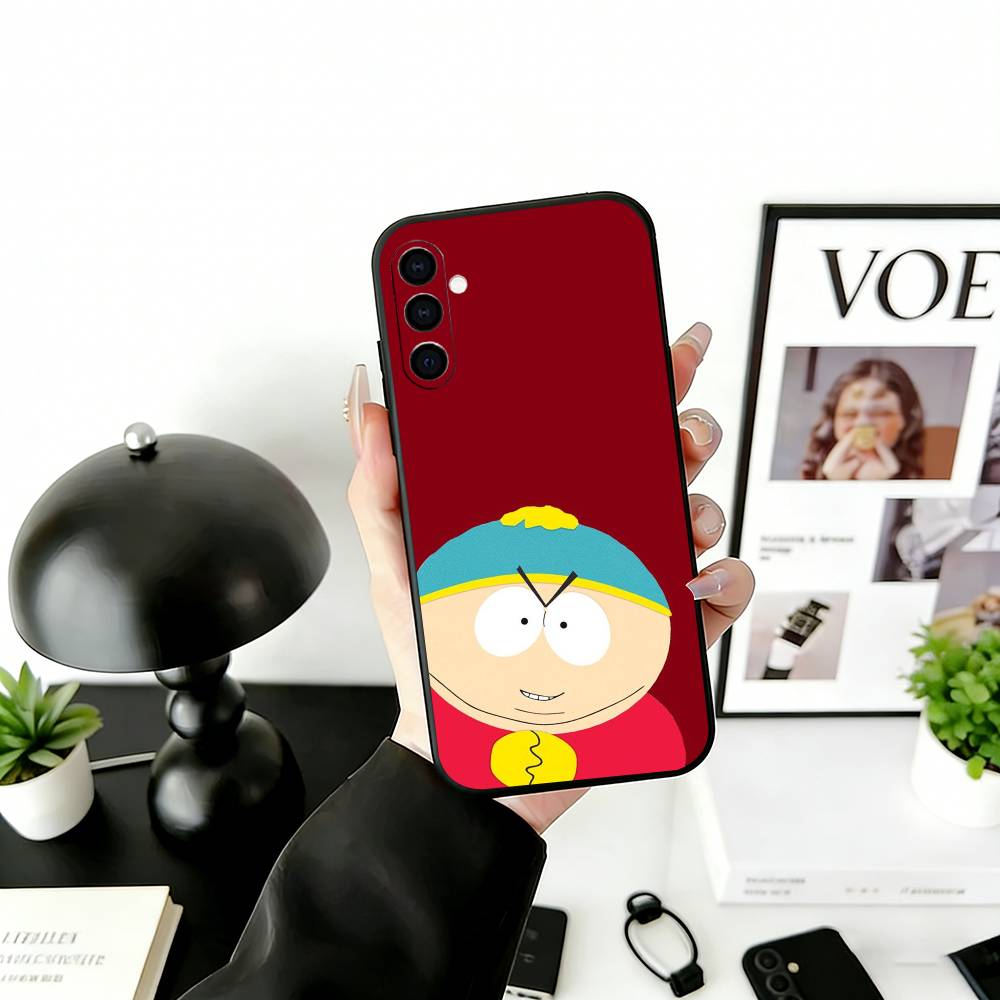 Animierter Humor S-South Park Handyhülle Schwarzes Silikon Weich Für Samsung Galaxy A73,A72,A71,A70,A53,A52,A51