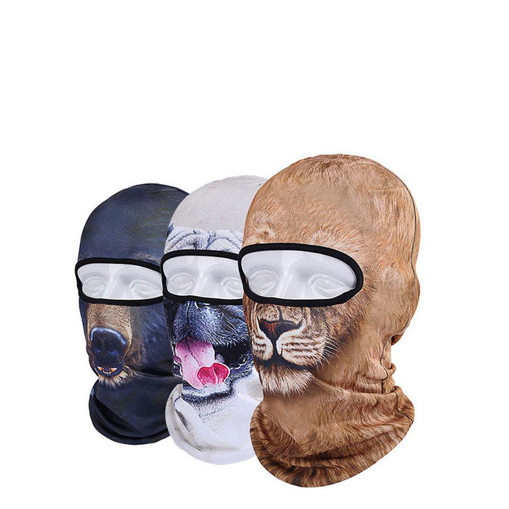 3D Katze Hund Tier Hut Fahrrad Ski Party Kopftuch Winter Warm Volle Gesicht Maske Hut Mode Kopfschmuck