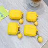 Yellow Square Case, Suitable for 1/1 Generation Apple Bluetooth Headset Cover Pro/Pro1 Generation Lemon Yellow Liquid Soft Case