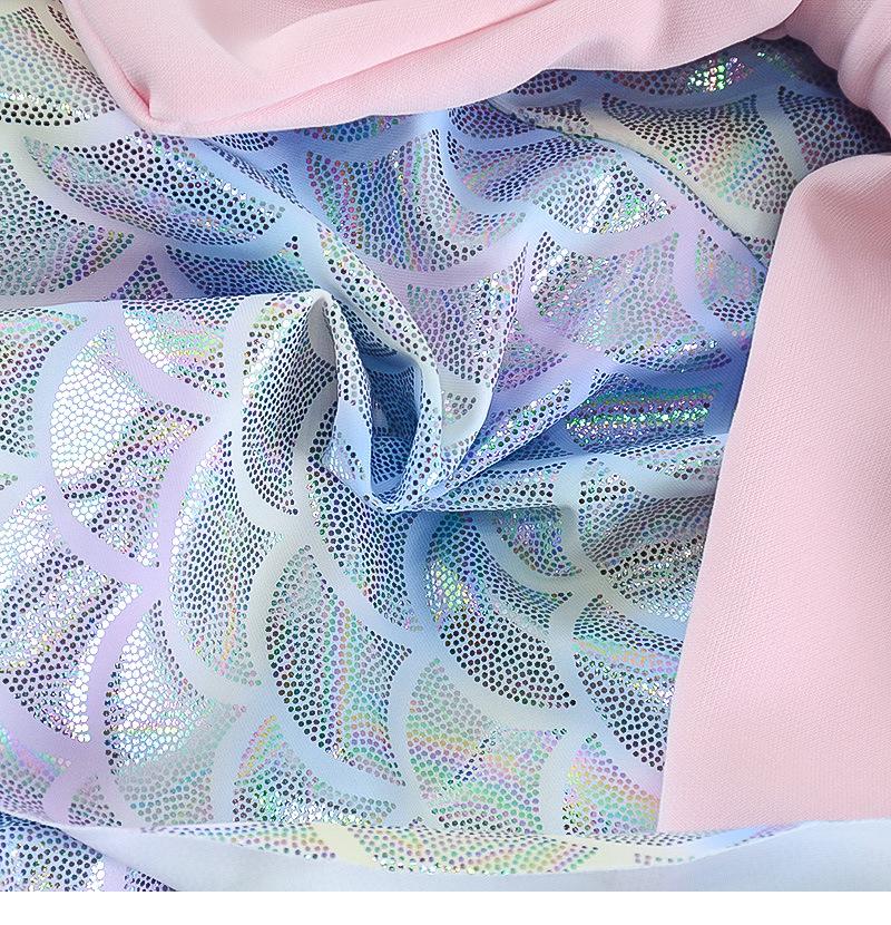 2023 Summer Girls' European Mermaid One-Piece Swimsuit Dress