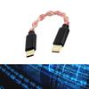Type C to Type C Headphone Amplifier Cable Single Crystal Wire Sound Transmission for Mobile Phone Accessories