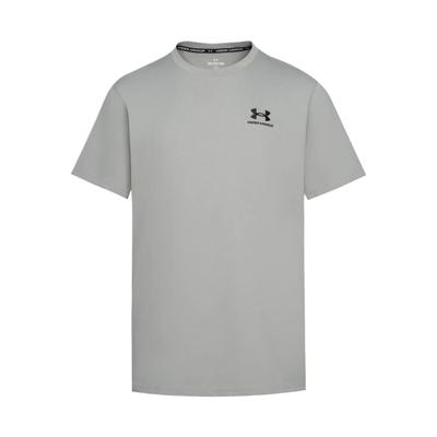 Ss26 Emb Crew Neck Drop Shoulder Solid Pullover T-Shirt Men Tops 1373997-069
