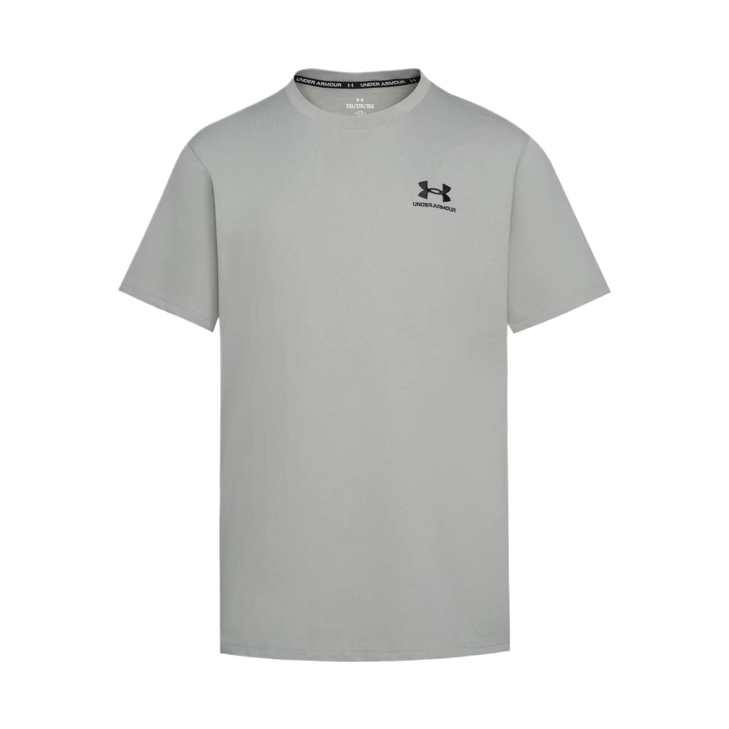 Under Armour Ss26 Emb Crew Neck Drop Shoulder Solid Pullover T-Shirt Men tops 1373997-069 S