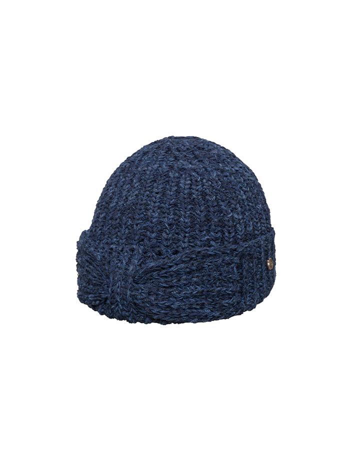 Beulaunhaes Rosette Beanie - Denim Yarn