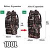 100L Multi-Color Large Capacity Travel Rucksack Outdoor Climbing Bag Waterproof Molle Camo Tactical Backpack Military Army Hiking Camping Backpack