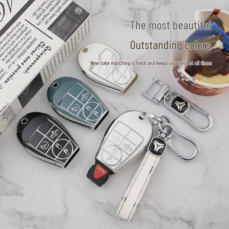 Universal Key Cover for Dodge, Jeep Grand Cherokee, Grand Voyager, and Chrysler