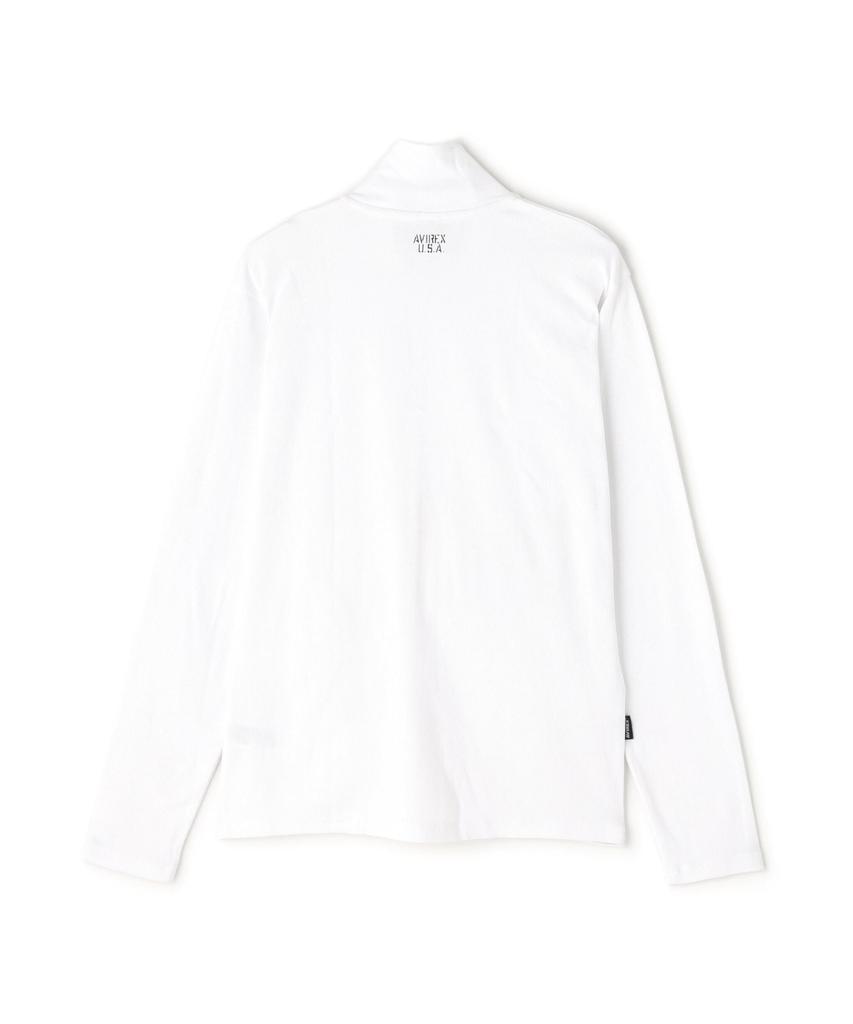 AVIREX DAILY STAND ZIP RIB JACKET 6153642 XL white