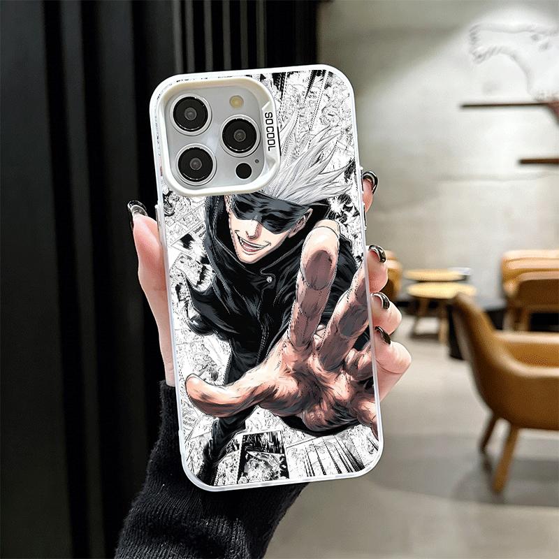 Anime Gojo Satoru JUJUSU Soft Phone Case for iPhone 15 16 17 Pro Max 17Air 16E 14 Plus 13 12 Mini Shockproof Cover Back Shell