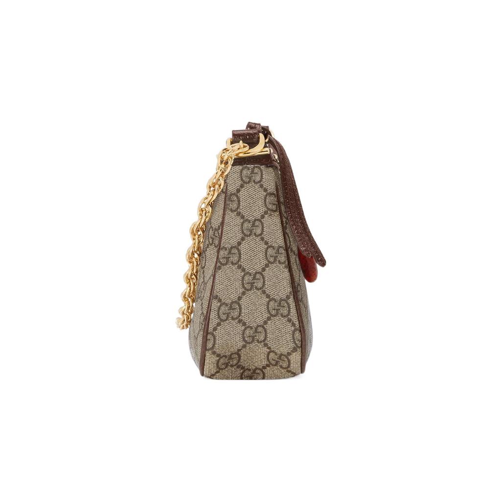 Gucci Ophidia GG Small Handbag Beige/Ebony Supreme Women Shoulder_bags Tan 735132-FABLE-9442