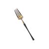 Belle Guld Svart Dessertgaffel Bestickset