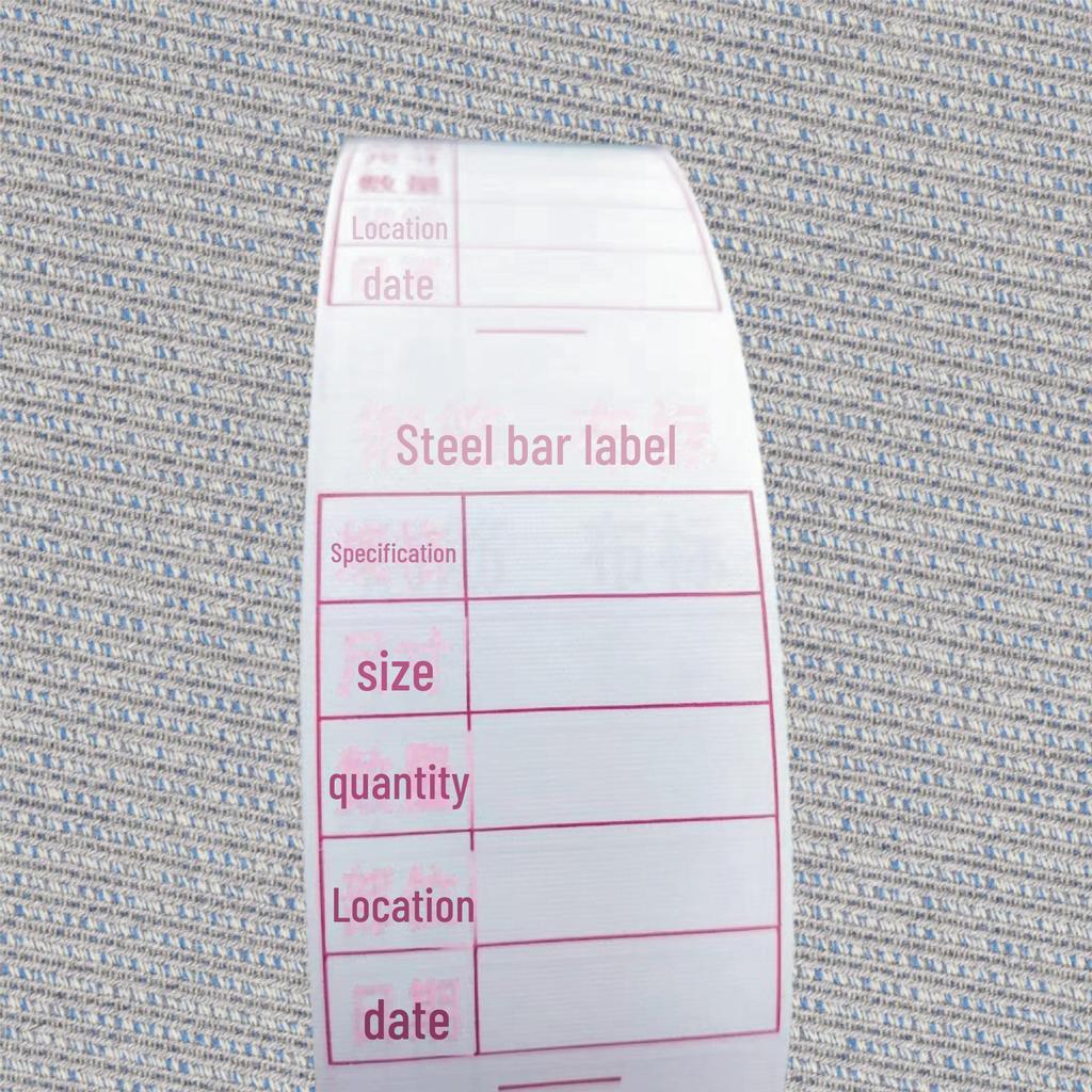 Umweltfreundliches Wasserdichtes & Langlebiges Stahl-Stoffetikettenmaterial mit Klarer Beschriftung
