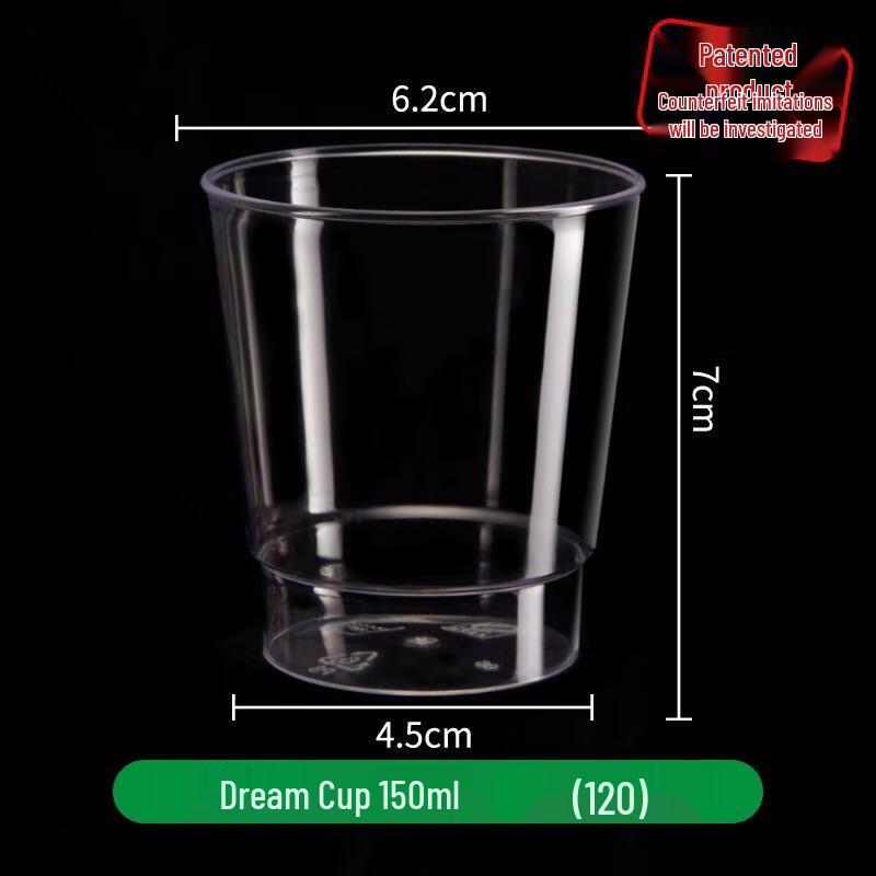 JINGRX Disposable 150ml Plastic Cups