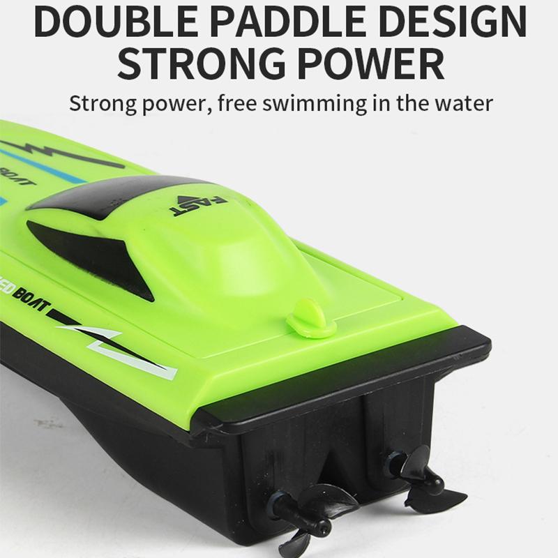 Remote Control Boat Kids 2.4G Remote Control Toys Lightweight Water Rar RC Speedboat Pool Double Propeller Model Electric Toys