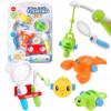 Fishing Set Bath Toy For Children Fishing Rod Net Fish Turtle Crab