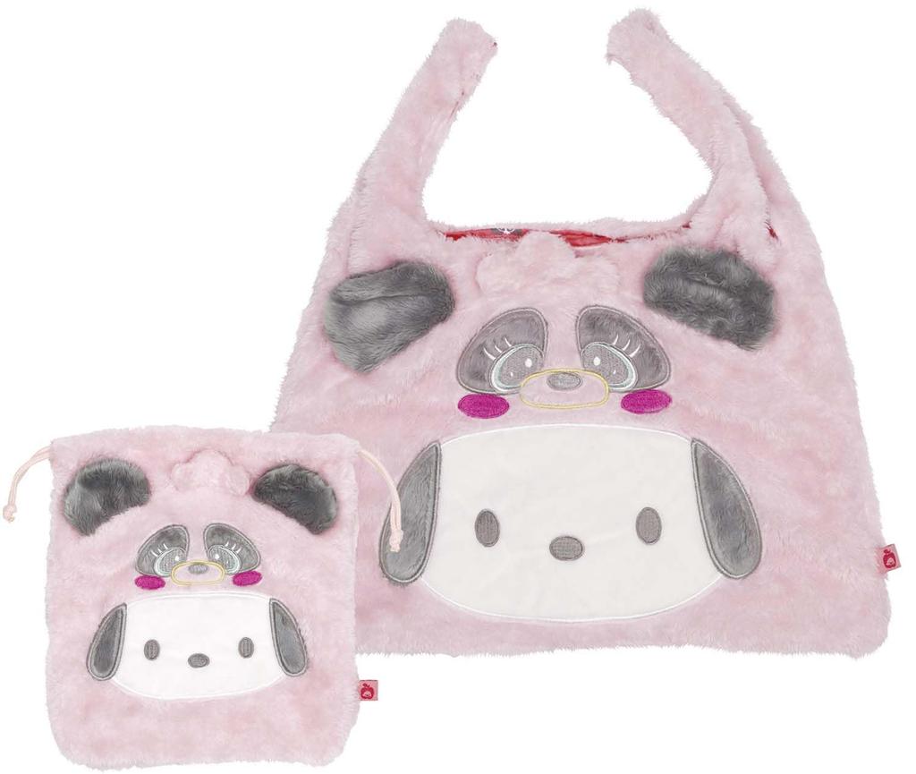 Skater Boa Drawstring Bag, Pochacco Friends, Sanrio, 25.5 x 20cm, ZKT1-A