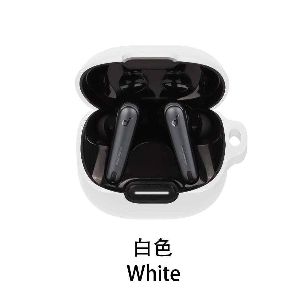 Para Anker Soundcore Liberty 4 NC Funda Color Sólido Silicona A Prueba de Golpes Cubierta para Auriculares Bluetooth Liberty 4NC Caja de Auriculares Fundas