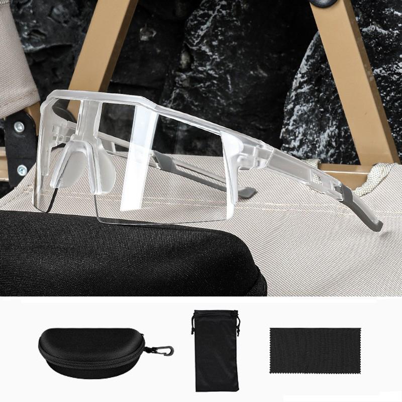 

Cycling Glasses Photochromic Sunglasses Men Women New Mountain Bike Road Eyewear Bicycle Riding Outdoor Sports Hiking Goggles One Size прозорий