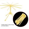 Noodle Spaghetti Pasta Essiccazione Rack Stand Essiccatore Pieghevole Utensile da Cucina (Giallo)