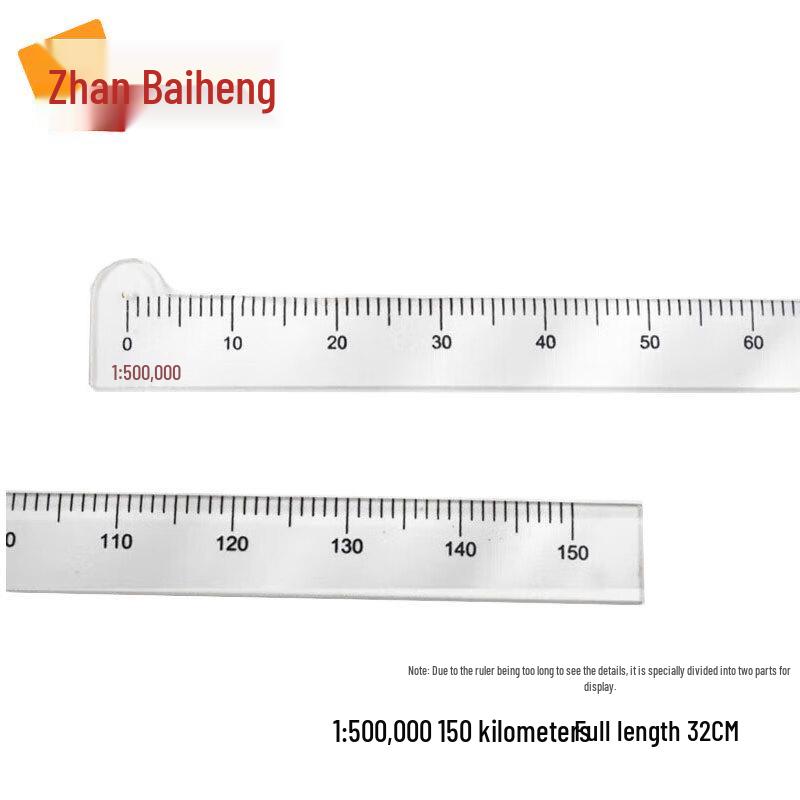 Professional Map Plotting & Navigation Scale Ruler