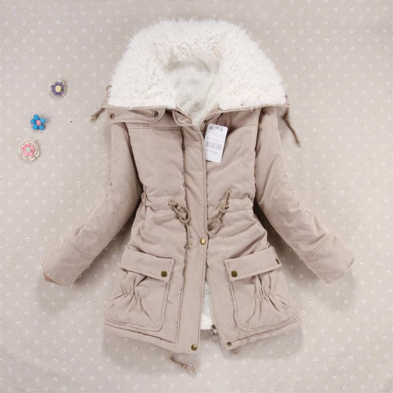 

Women Winter Jackets Thicken Hooded Long Down Jacket Women Coats Slim Fit Hair Collar Padded Clothes Women Down Coats XXS