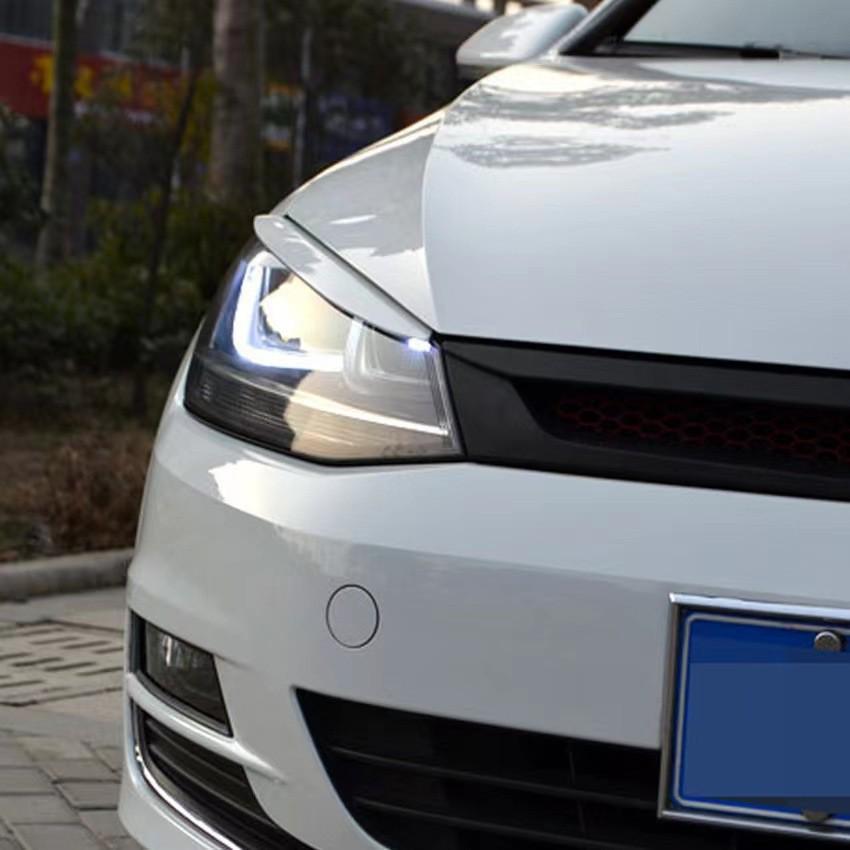 Volkswagen Golf 7 Headlight Eyebrows - Black Exterior Car Stickers/Modified Accessories