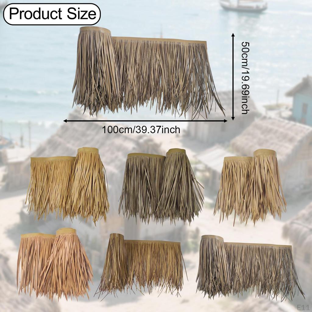 And Decorative Artificial Thatch Roof Accessory for Thatched Cottages, Grass Skirt Bar, Cabins,