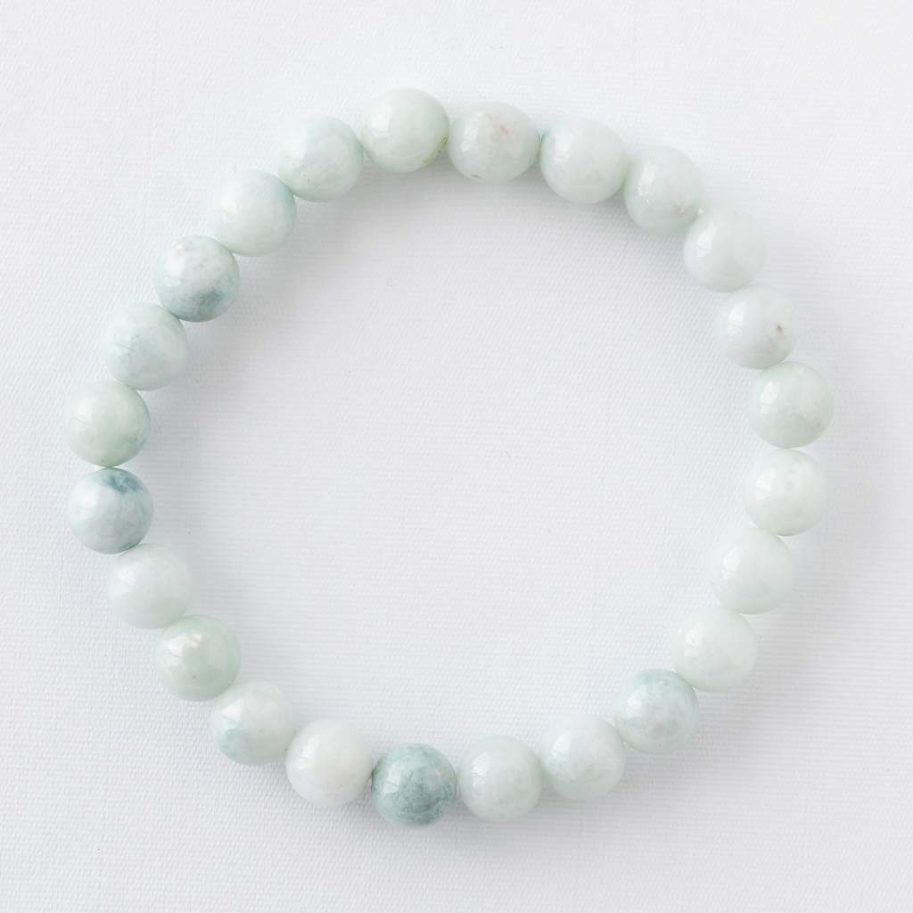 16cm Itoigawa Natural Jadeite Japanese National Jomon Power Stone Jadeite Workshop Special Paulownia Wood Quality Guarantee BR0246 (8mm beads, size)
