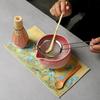 Japanese Style Ceramic Matcha Making Set Ceramic Bowl Matcha Teapoon Whisk Set Matcha Kit Gift Box Tea-making Accessories New