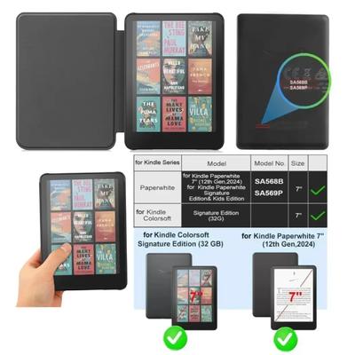 Για Kindle Colorsoft Signature Edition 1ης Γενιάς Θήκη 7 ιντσών 2025 Δερμάτινη Θήκη Αυτόματη Απενεργοποίηση Κάλυμμα Paperwhite 12ης Γενιάς Funda