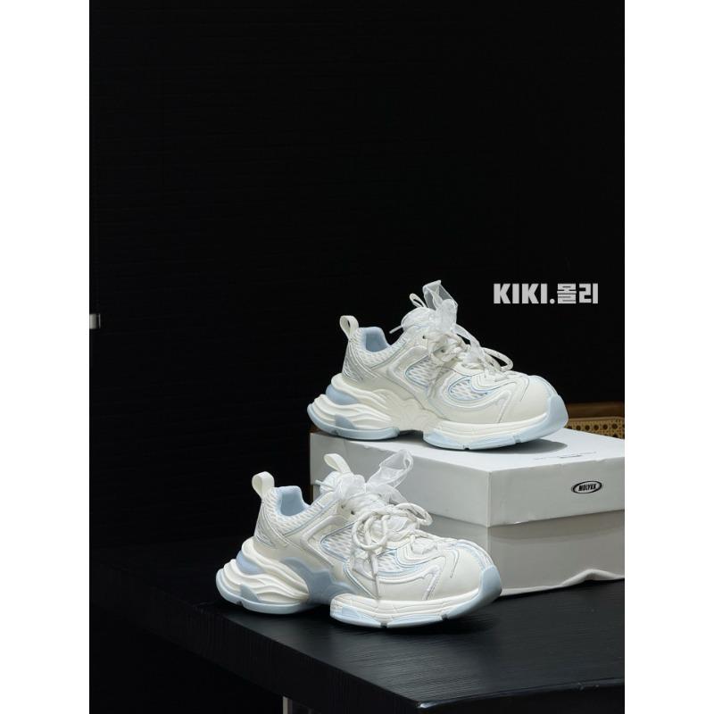 Thick-soled heightening versatile women's summer new mesh breathable casual soft-soled sports dad shoes