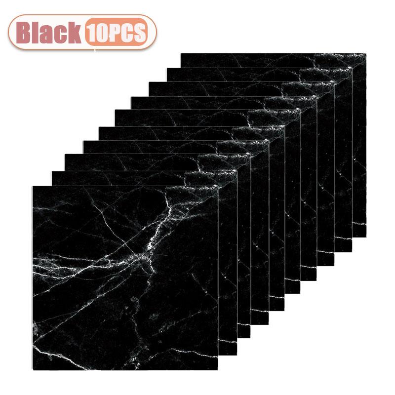 10/30/50PCS Simulated Thick Marble Tile Wall Sticker PVC Waterproof Self-adhesive Living Room Toilet Kitchen Home Floor Stickers