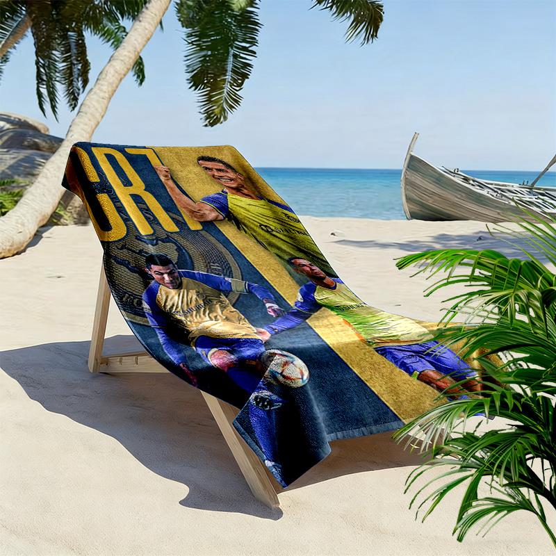Cristiano Ronaldo: Goal Machine beach towel beach soft Outdoor pool towel seaside swim beach towel Outdoor picnic beach mat Fashion beach