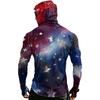 Men's Casual Raglan Sleeve Hooded Long Sleeve Sun Protection Shirt Independence Day Graphic Print Style Lightweight Breathable Fabric