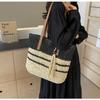 Large capacity straw woven bag new woven bag shoulder armpit bag leisure seaside vacation beach bag