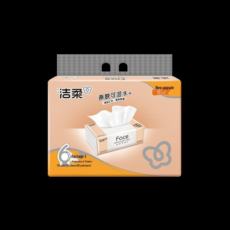 Jierou Pink Face 3-Ply Facial Tissues