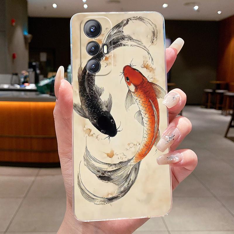 Cool Lucky Pattern Koi Case For Cubot Max 5 Silicone Shockproof Cover For Cubot Max 5 Viral Popular Transparent Soft Case