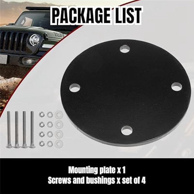 A28G-For Off-Road Ladder Roof Mount Backing Plate Kit Heavy-Duty With Bushings For Cargo Rack