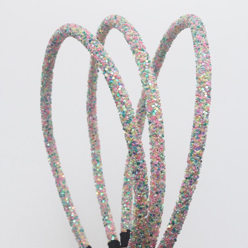 3 Piece Girls Glitter Hair Accessories Kids Soft Hair Bands Headbands Children Party Hairbands